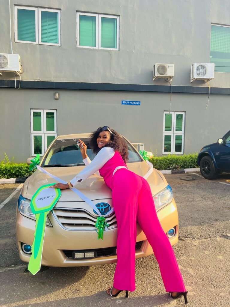 Chidinma Okwor at a recognition event in her business journey